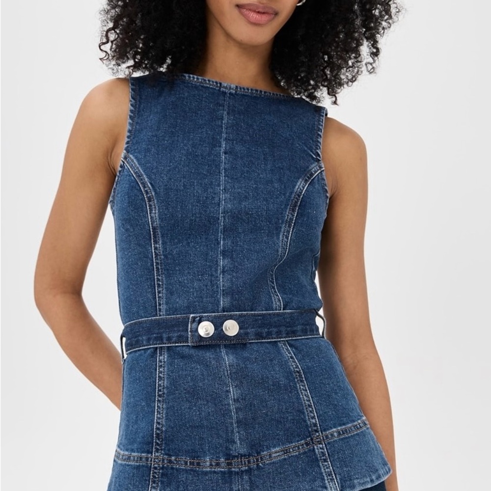 Aligne Trish Denim Top NWOT